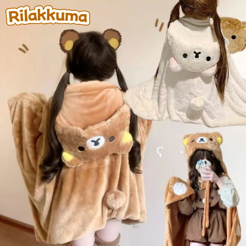Winter Clothing Girls - Original Rilakkuma Cartoon Anime Surrounding Cloak