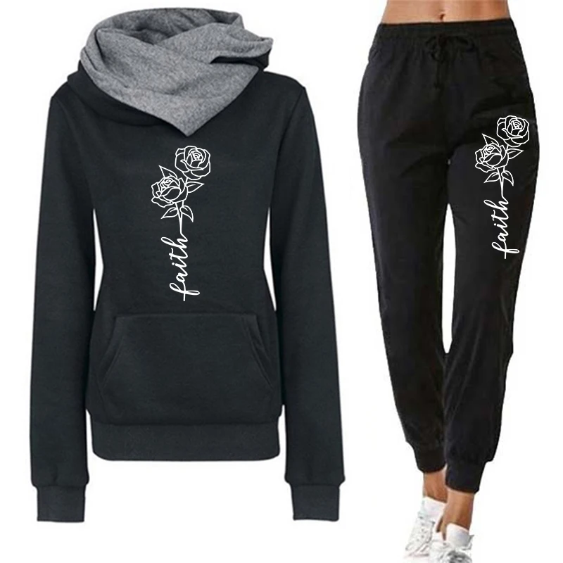 Winter Clothing Clearance - Casual Women's Hoodie Tracksuit Print Sweatshirts