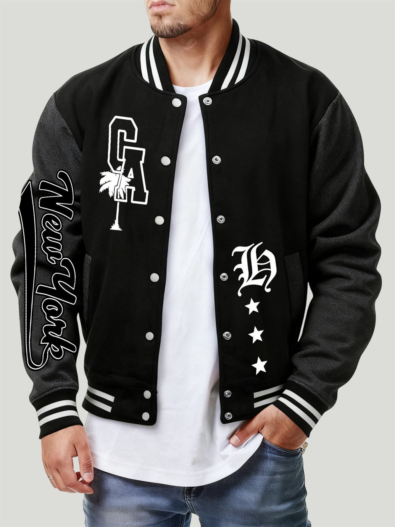 Winter Clothing New York - New York Letter Ca Star Pattern