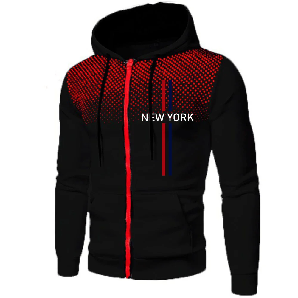 Winter Clothing New York - New York Printing Mens Jackets Casual