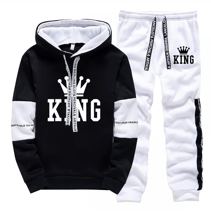 Winter Clothing Hoodie - King Printing Tracksuit for Man Casual