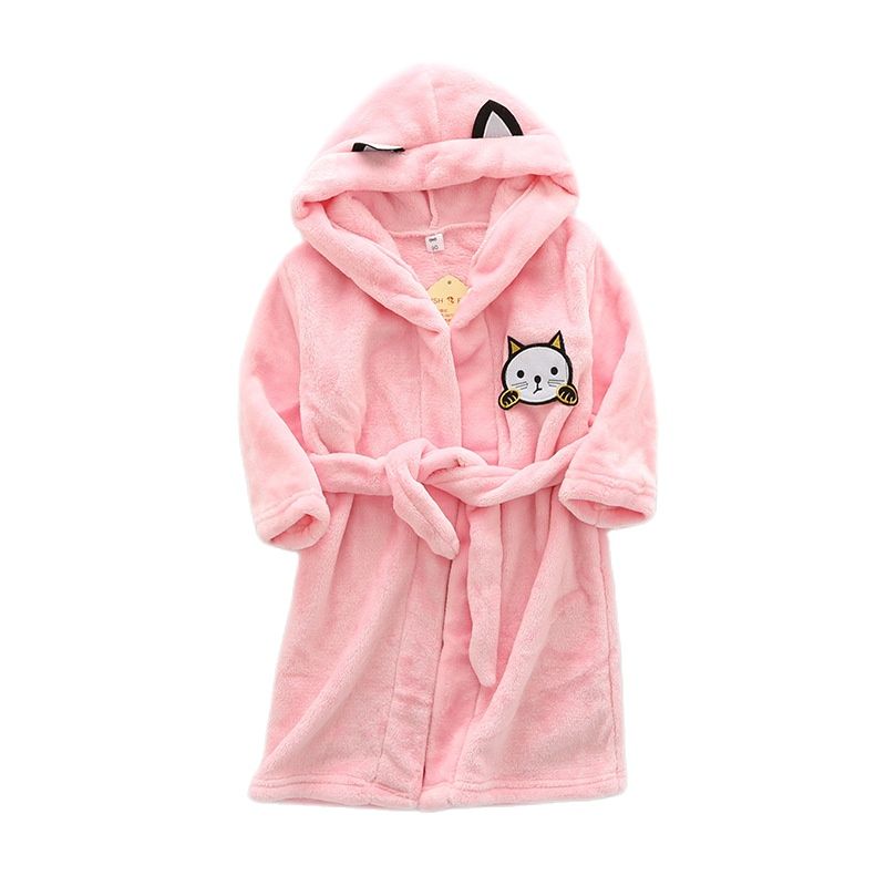Kids Cartoon Cat Robes New Win - Winter Clothing For Baby Girl 评论和价格