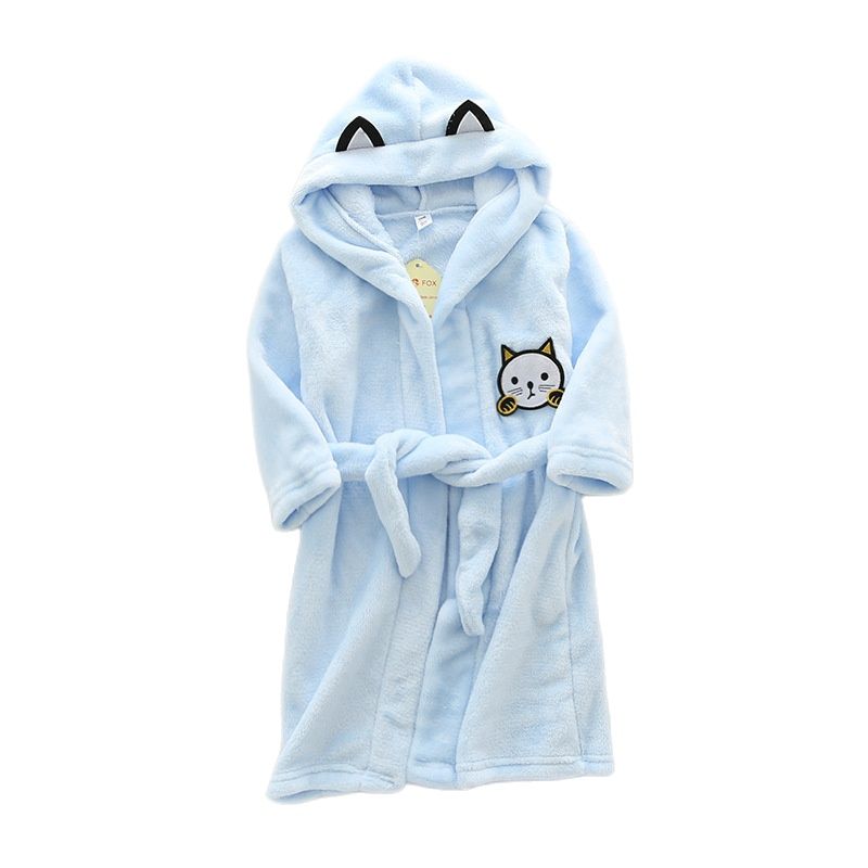 Kids Cartoon Cat Robes New Win - Winter Clothing For Baby Girl 评论和价格