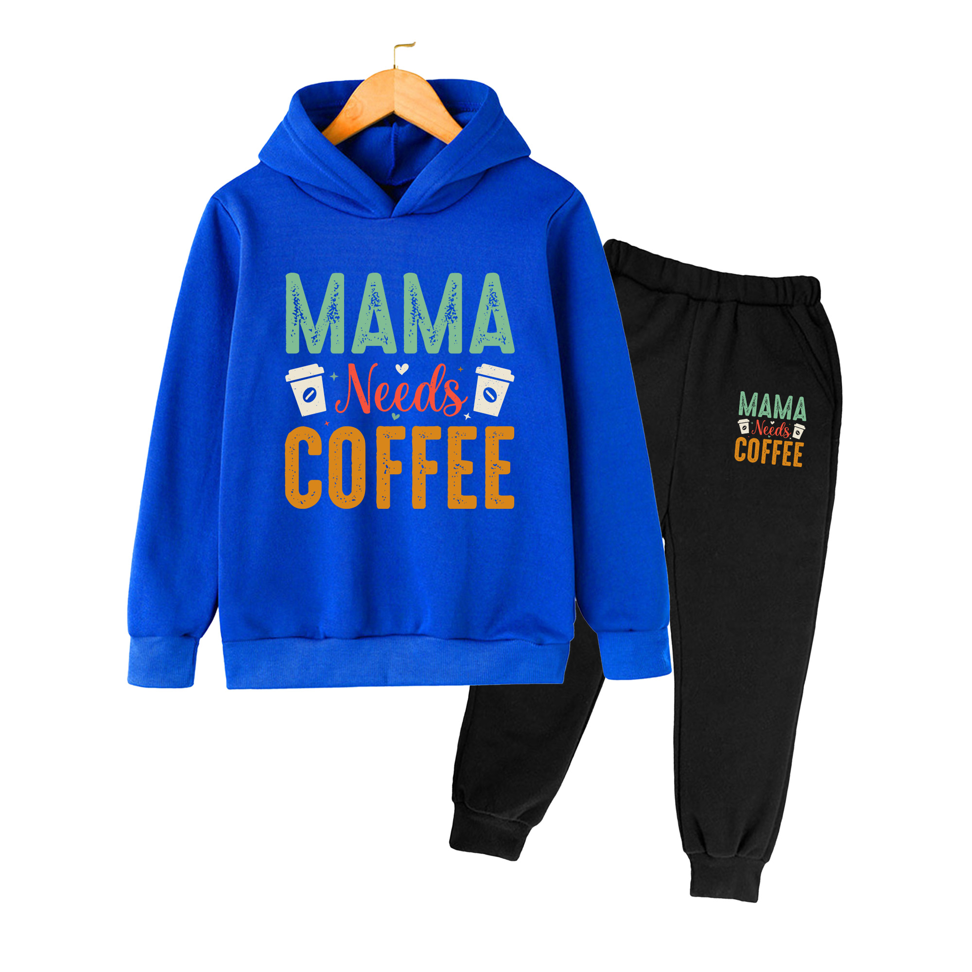 MAMA Needs Coffee Print Kids H - Winter Clothing Needs 评论和价格