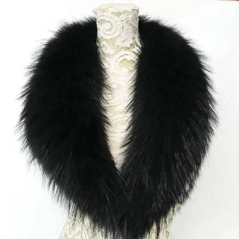 Natural Raccoon Fur Collar Rea - Winter Clothing Clearance 评论和价格