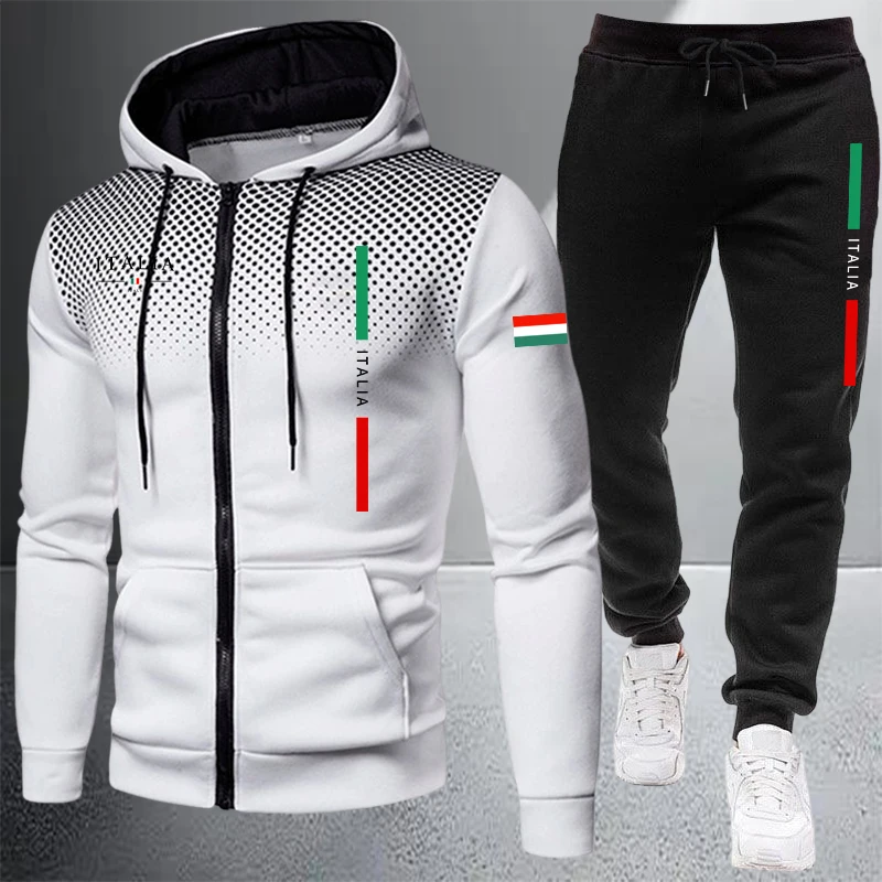 Men's Tracksuit Casual Zip Hoo - Winter Clothing Clearance 评论和价格