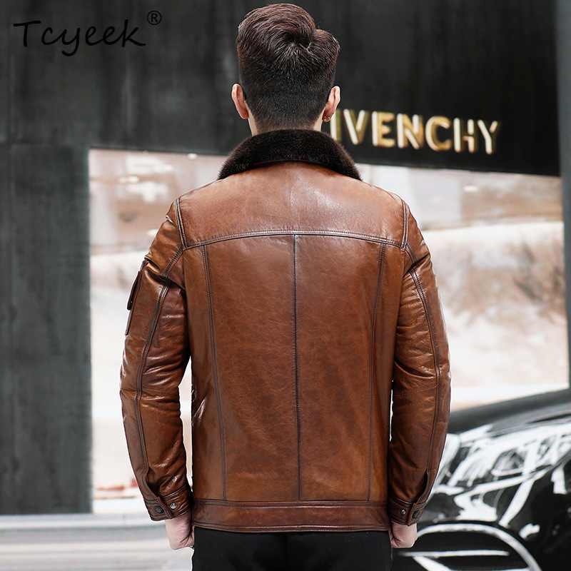 Tcyeek Top Layer Sheepskin Rea - Winter Clothing Layers 评论和价格