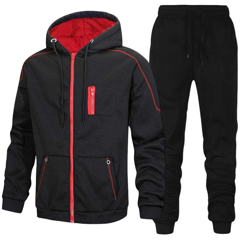 Fashion Men's Tracksuit Casual - Winter Clothing Hoodie 评论和价格