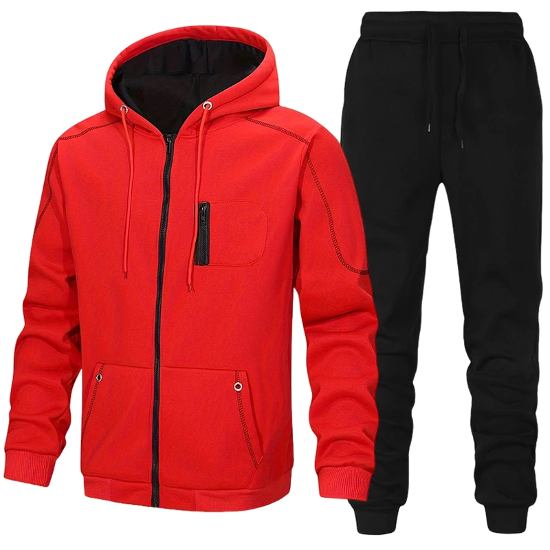 Fashion Men's Tracksuit Casual - Winter Clothing Hoodie 评论和价格