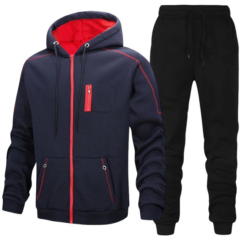 Fashion Men's Tracksuit Casual - Winter Clothing Hoodie 评论和价格