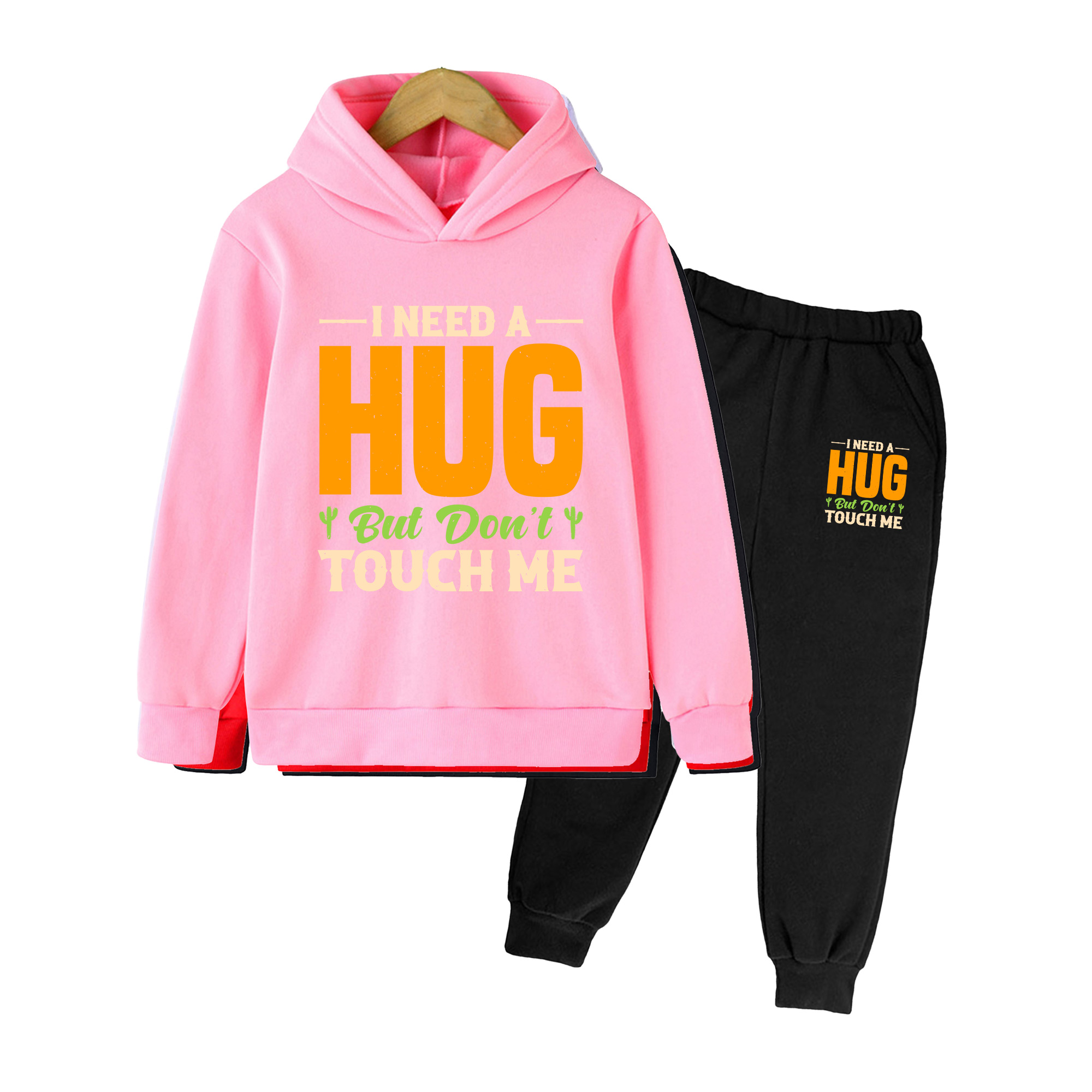 Kids Hoodie & Pants Set, Funny - Winter Clothing Needs 评论和价格
