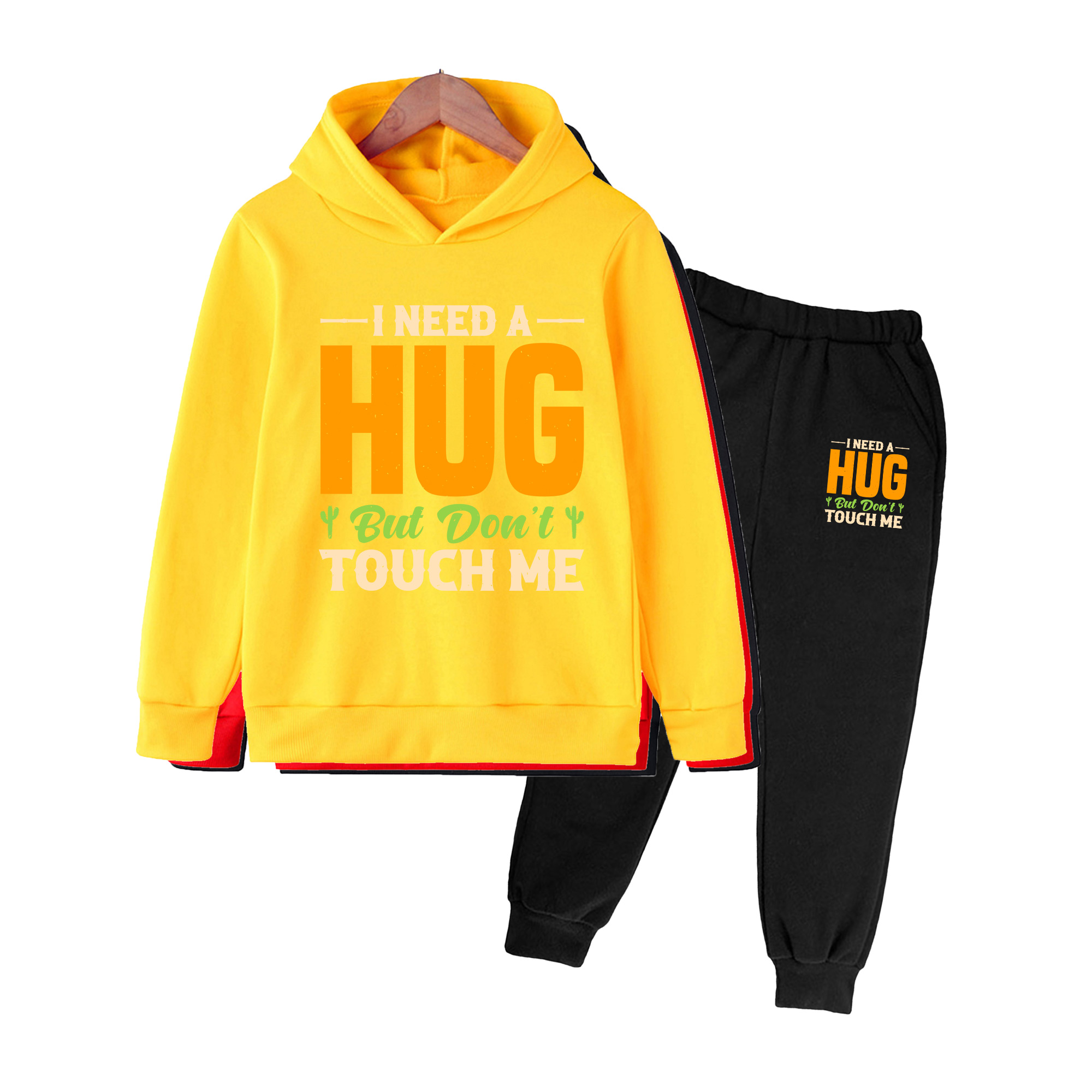 Kids Hoodie & Pants Set, Funny - Winter Clothing Needs 评论和价格