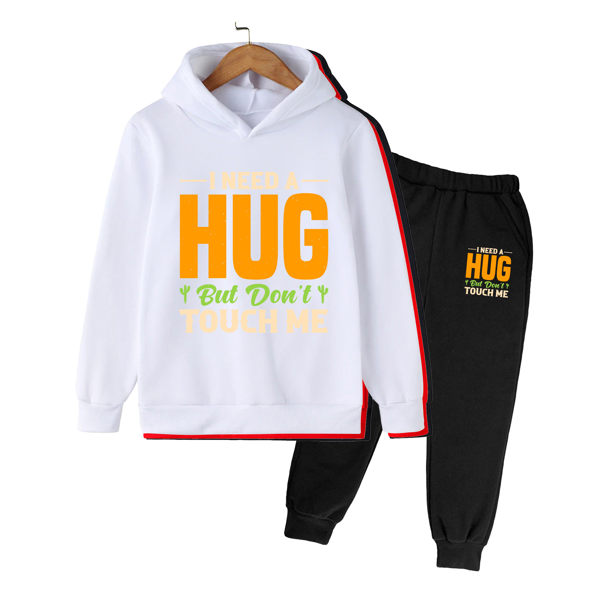 Kids Hoodie & Pants Set, Funny - Winter Clothing Needs 评论和价格