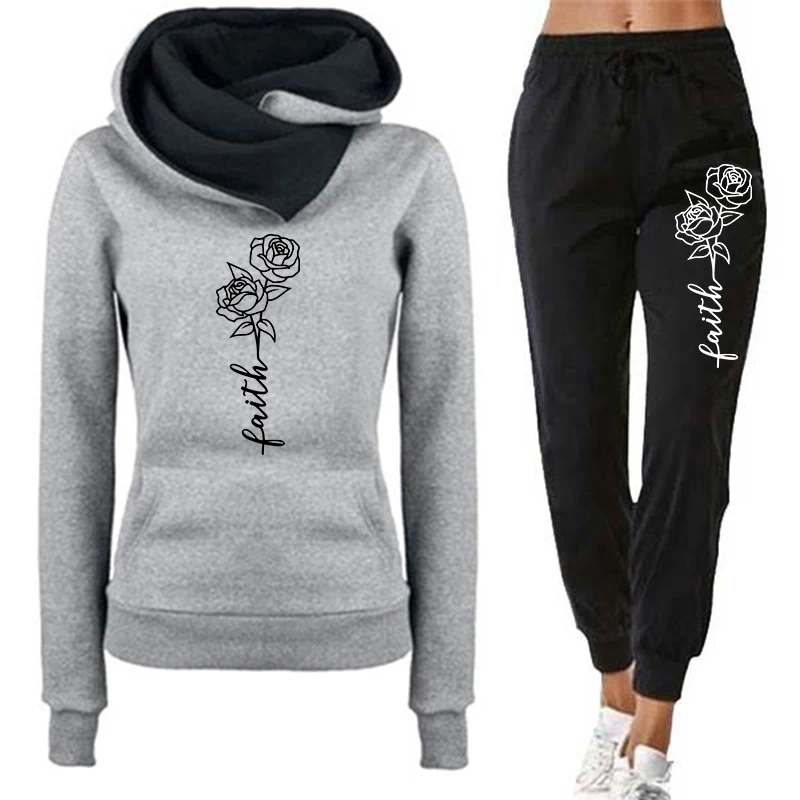Casual Women's Hoodie Tracksui - Winter Clothing Clearance 评论和价格