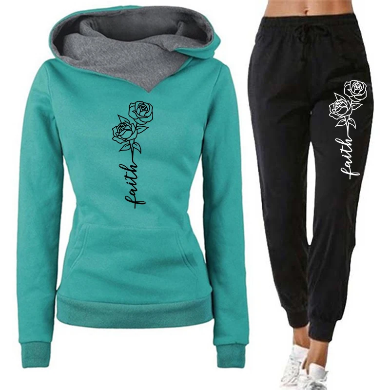 Casual Women's Hoodie Tracksui - Winter Clothing Clearance 评论和价格