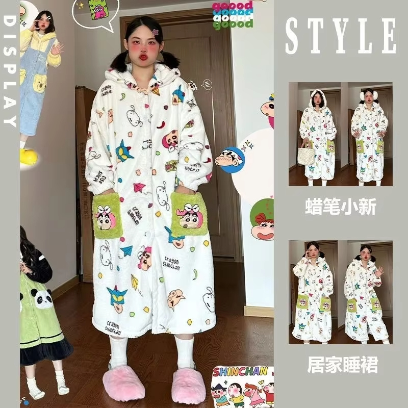 Kawaii Anime Crayon Shin-Chan  - Winter Clothing Girls 评论和价格
