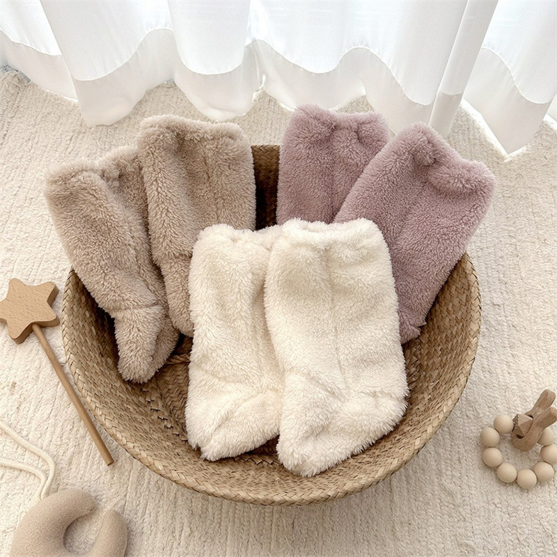 Warm Winter Baby Socks Coral F - Winter Clothing For Baby Girl 评论和价格