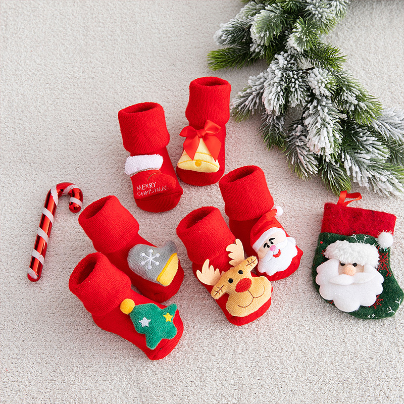 Baby Christmas Socks Newborns  - Winter Clothing For Baby Girl 评论和价格