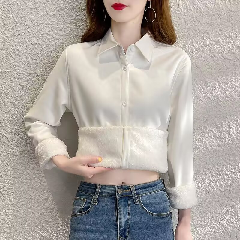 Velvet Thick Warm Women's Soli - Winter Clothing Clearance 评论和价格