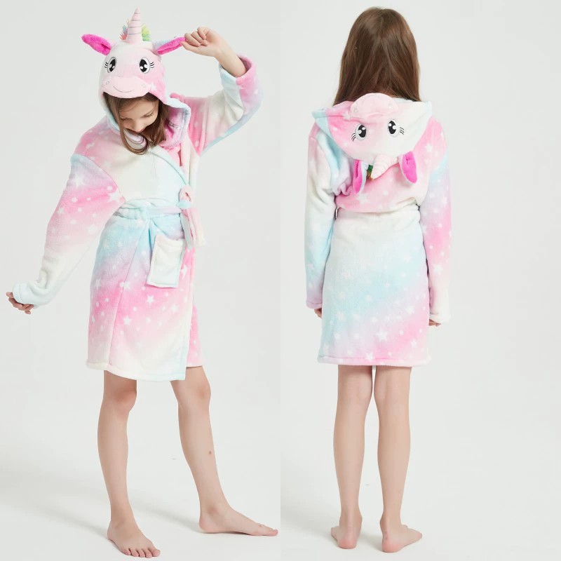 Animal Bathrobes for Girls Chi - Winter Clothing For Baby Girl 评论和价格