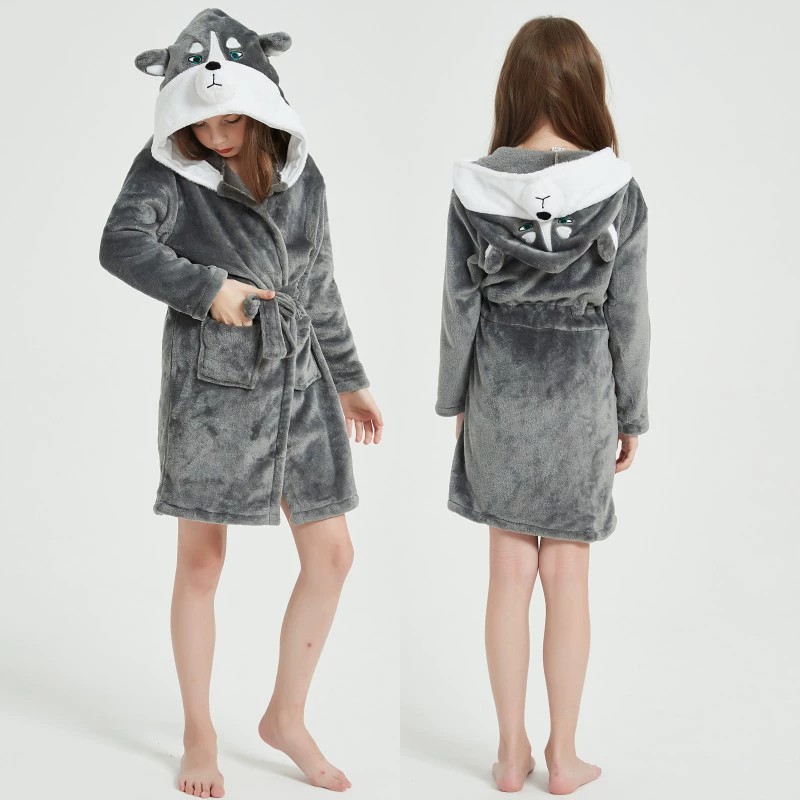 Animal Bathrobes for Girls Chi - Winter Clothing For Baby Girl 评论和价格