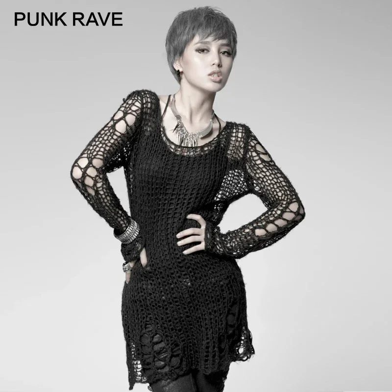 PUNK RAVE Women's Punk Broken  - Winter Clothing Visuals 评论和价格