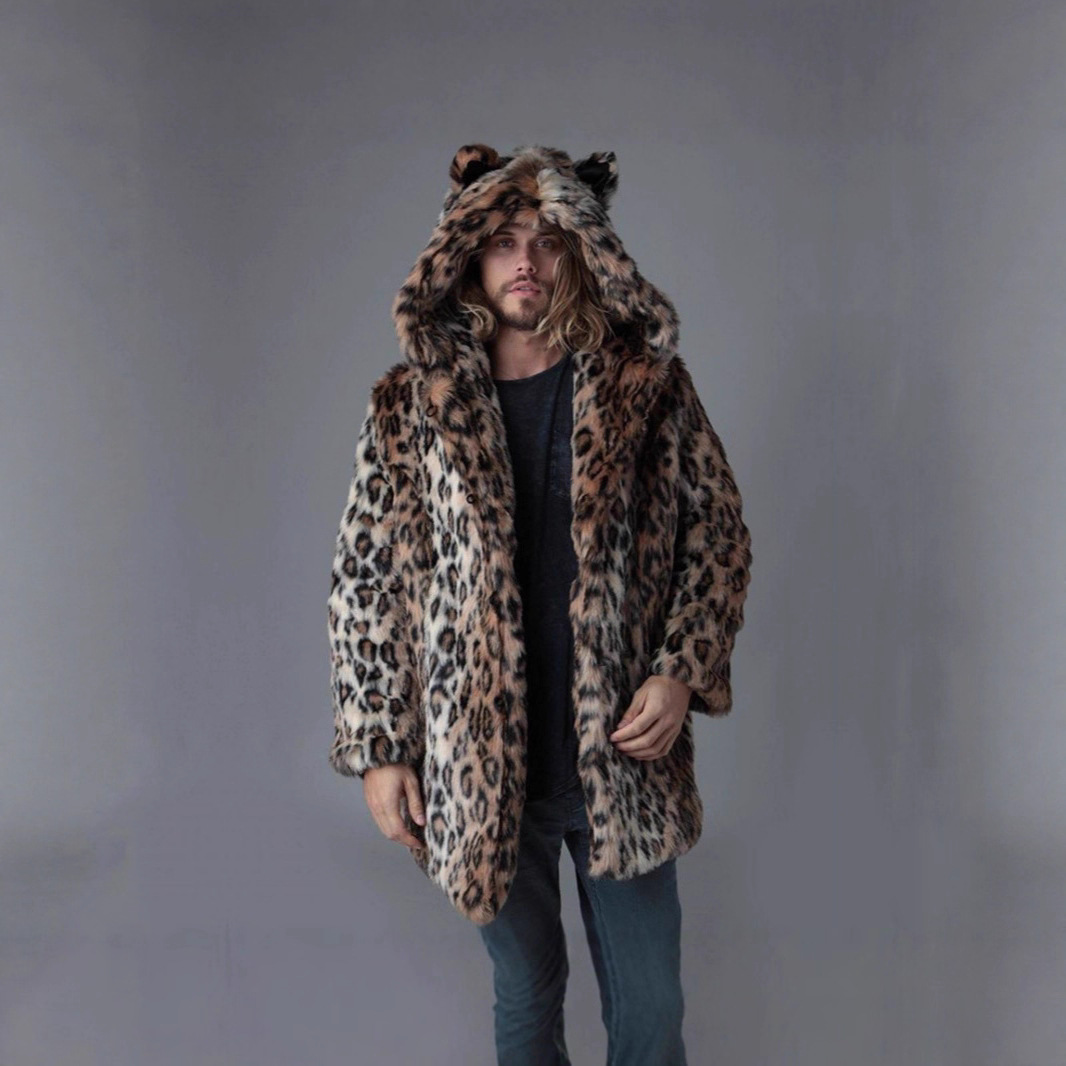 Men Faux Fur Jacket Winter Coa - Winter Clothing Clearance 评论和价格