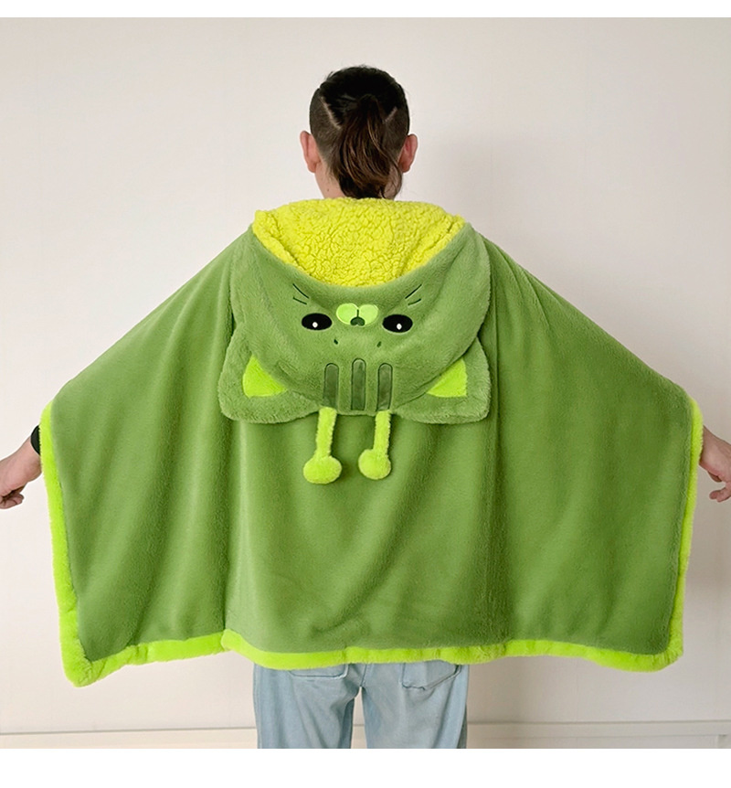 Cartoon Cute Alien Cat Hooded  - Winter Clothing Girls 评论和价格
