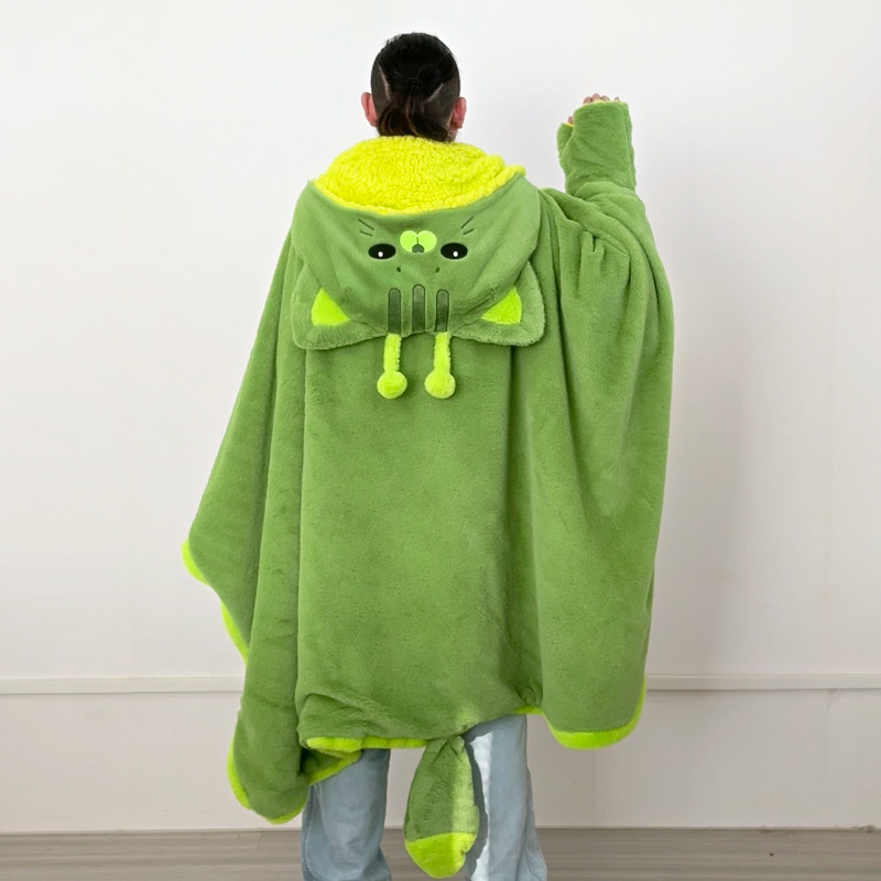 Cartoon Cute Alien Cat Hooded  - Winter Clothing Girls 评论和价格