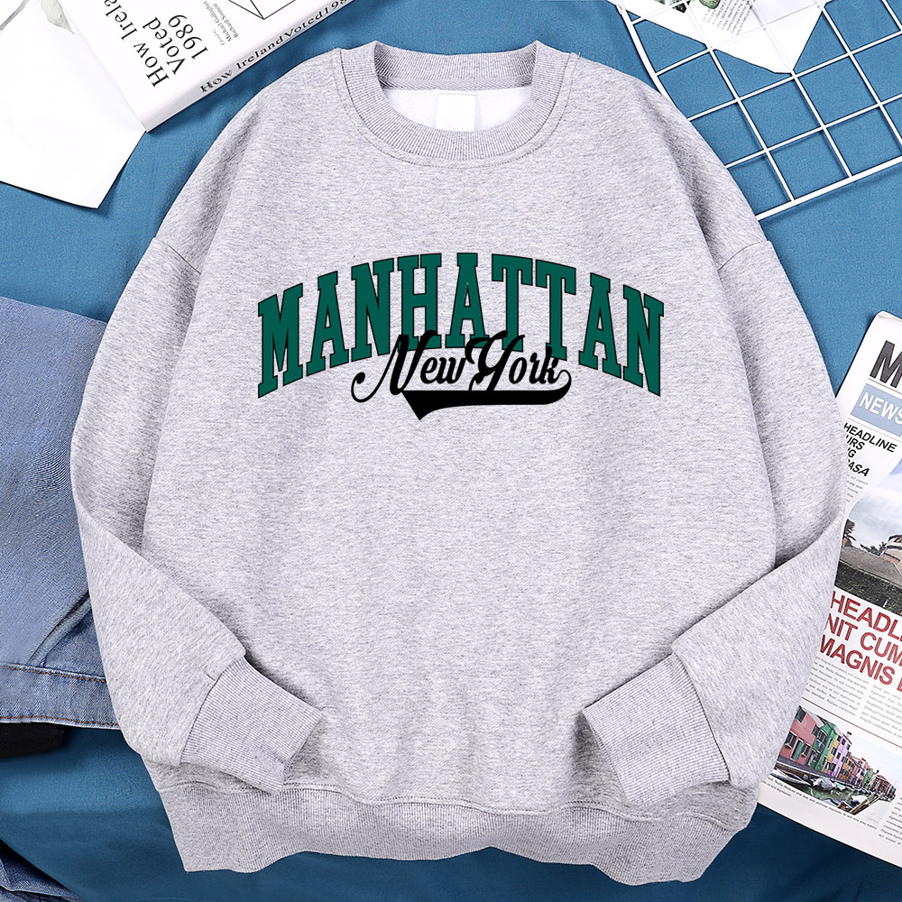 New York Manhattan Letter Swea - Winter Clothing New York 评论和价格