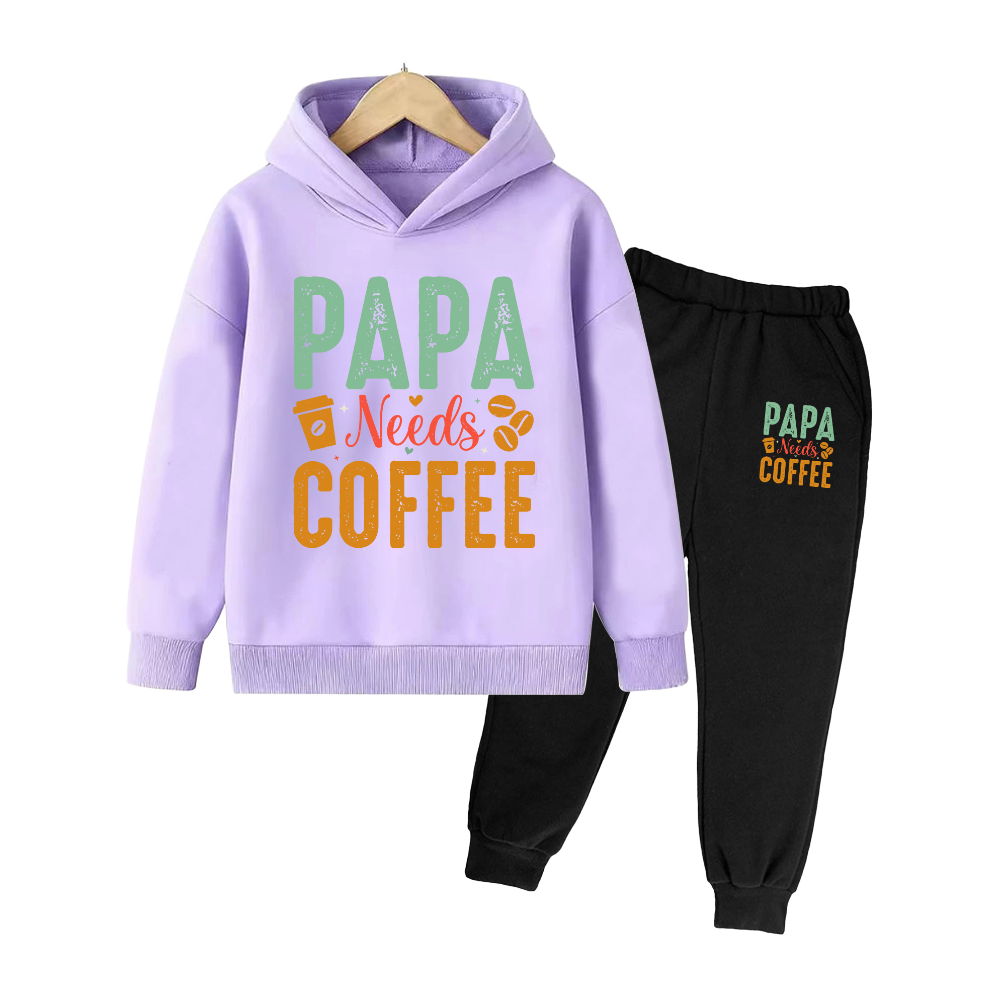 Kids' Papa Needs Coffee Print  - Winter Clothing Needs 评论和价格