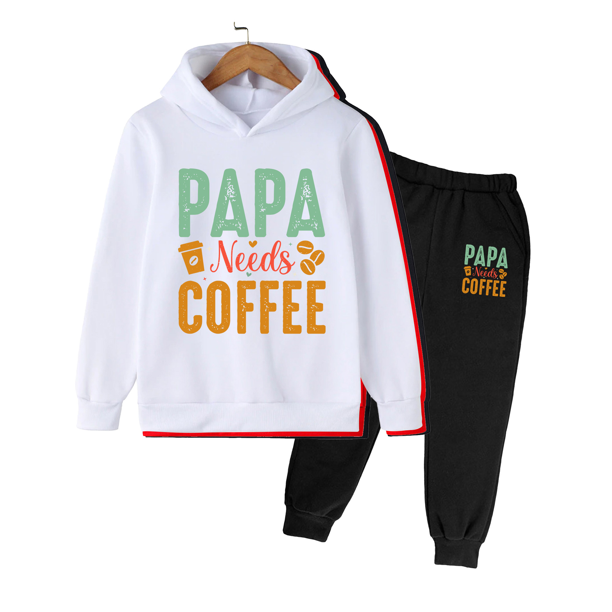 Kids' Papa Needs Coffee Print  - Winter Clothing Needs 评论和价格