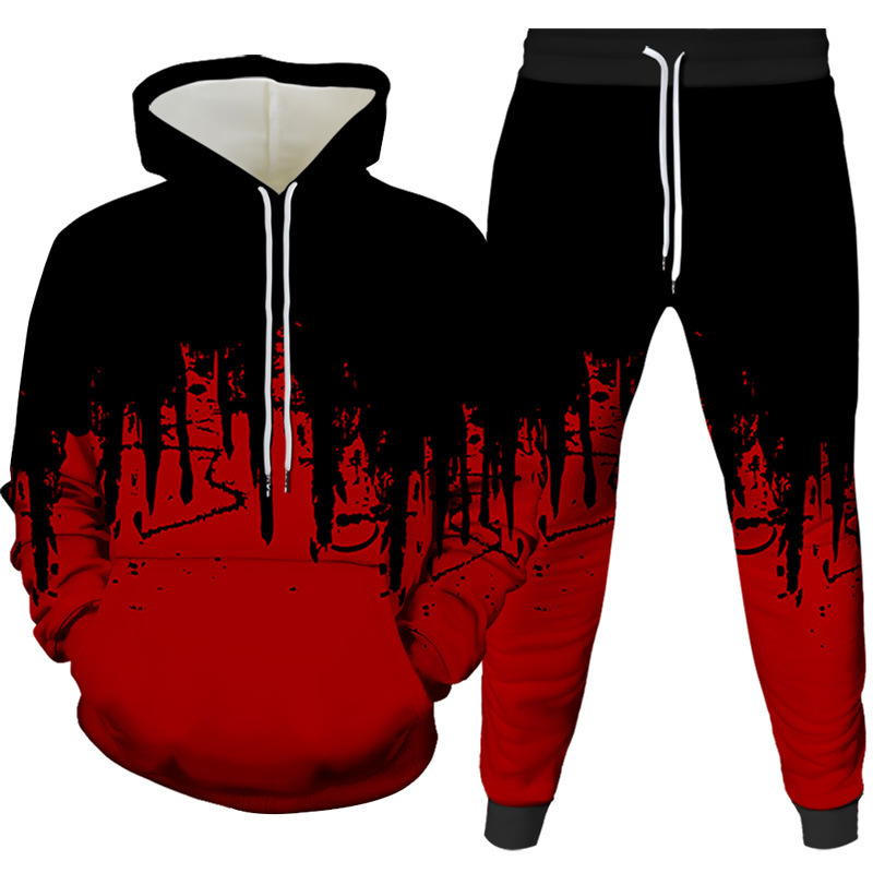 Ink Painting 3D Printed Hoodie - Winter Clothing Hoodie 评论和价格