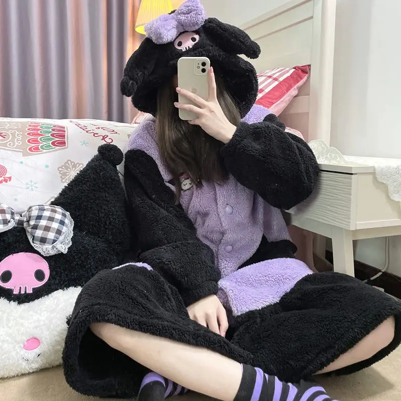 2Pcs Hello Kittys Plush Pajama - Winter Clothing Girls 评论和价格